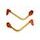 Lever guard ACCOSSATO DE003 with gold hose and joint right + left, aluminium