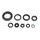 Set tesnil motorja za olje (Engine Oil Seals Kit) ATHENA P400210400250
