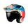 Trial helmet MT Helmets DISTRICT SV S ANALOG D7 GLOSS BLUE L