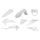 Set plastik POLISPORT 91016 white BD