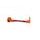 Lever guard ACCOSSATO DE001 with red hose and joint right, aluminium