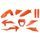 Set plastik POLISPORT 91041 enduro Oranžna