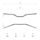 Krmilo - balanca DOMINO 184171080 Road low bend chronium plated