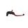Adjustable folding lever ACCOSSATO LV019 in aluminium for Nissin radial brake master cylinder rdeč