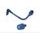Lever guard in aluminium + right end ACCOSSATO DE005 with blue hose and joint levi