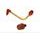 Lever guard in aluminium + right end ACCOSSATO DE005 with gold hose and joint levi