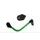 Lever guard in aluminium + left end ACCOSSATO DE004 with green hose and joint right