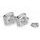 Risers PUIG PULLBACK 22141P srebrna height 25mm, d 29mm