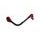 Lever guard ACCOSSATO DE001 with black hose and joint right, aluminium