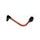 Lever guard ACCOSSATO DE002 with orange hose and joint left, aluminium