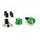 Bar ends PUIG SPEED 21016V zelena UNIVERSAL M6 13-18mm.
