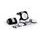 Windshield universal PUIG SEMI-FAIRING 9516N carbon look črna