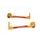 Lever guard ACCOSSATO DE003 with orange hose and joint right + left, aluminium
