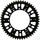 Rear sprocket SUPERSPROX STEALTH RST-460:51-BLK črna 51T, 520