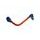 Lever guard ACCOSSATO DE001 with orange hose and joint right, aluminium
