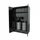 Closet for oil storage equipped with key lock, 3 sliding and height adjustable shelves, oil collecti LV8 EQA03R črna