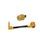Lever guard in aluminium + right end ACCOSSATO DE005 with black hose and joint levi