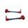 Lever guard ACCOSSATO DE003 with blue hose and joint right + left, aluminium