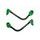 Lever guard ACCOSSATO DE003 with black hose and joint right + left, aluminium