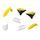 Set plastik POLISPORT 90864 OEM Color za SUZUKI RM 125 2001-2008, SUZUKI RM 250 2001-2008