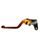 Clutch Lever ACCOSSATO ESS035 fixed CNC-worked aluminium, orange