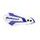 Spare plastic guard POLISPORT MX FLOW 8308200033 white/blue yamha 95