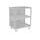 Under table trolleys with 3 shelves LV8 EQC3RS.7605.Y L.800 yellow