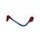 Lever guard ACCOSSATO DE002 with blue hose and joint left, aluminium
