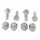 Wheel Stud and Nut Kit All Balls Racing 85-1045