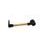 Lever guard ACCOSSATO DE002 with gold hose and joint left, aluminium