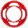 Rear ALU sprocket SUPERSPROX RAL-209:50-RED rdeč 50T, 420