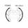Brake shoe set EBC Y534G grooved