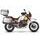 Komplet aluminijastih kovčkov z nosilci in ploščo SHAD TERRA, 37L zadnji kovček in 36L/47L stranski kovčki SHAD MOTO GUZZI V 85 TT