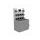 Stainless steel wall panel with predisposition LV8 EQPCP0-01 for housing 10 chargers and electric panel (optional)