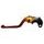Clutch Lever ACCOSSATO ESY695 fixed CNC-worked aluminium, orange