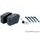 Rigid saddlebag CUSTOMACCES EASY AMZ004N črna pair, with KF universal support