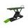 Motorcycle lift LV8 GOLDRAKE 800 EG800HCSE.G with electro-hydraulic unit, split version (green)