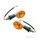 Smernik JMP BL 1162 oval chrome with orange lens