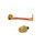 Lever guard in aluminium + left end ACCOSSATO DE004 with orange hose and joint right