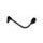 Lever guard ACCOSSATO DE007 with black hose and joint left, carbon
