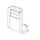 Lower lock part SHAD D1TR48TIBR for TR55 PURE BLACK