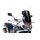 Windscreen PUIG RACING WITH SUPPORT + PROTECTION 9155N črna