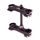 Triple clamp X-TRIG ROCS TECH 40704004 Črn