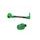 Lever guard in aluminium + left end ACCOSSATO DE004 with black hose and joint right