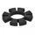 Shock absorber rubber ARIETE 01823 star shape diam.83 mm
