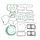 Celoten set tesnil za motor ATHENA P400250850960