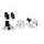 Bar ends PUIG SPEED 21016P srebrna UNIVERSAL M6 13-18mm.
