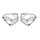 Set of mounts for cases SHAD D1B3613PR for SH35 and SH36