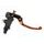 Radial brake master cylinder ACCOSSATO PC008 PRS 19 x 17-18-19 with folding lever,orange