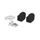 Adapterji za stopalke (Footpeg adapters) PUIG 21890N adjustable črna